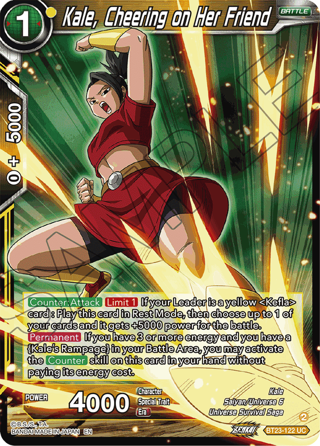 Kale, Cheering on Her Friend - Perfect Combination - Uncommon - BT23-122
