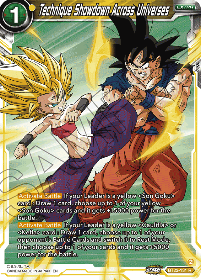 Technique Showdown Across Universes - Perfect Combination - Rare - BT23-131