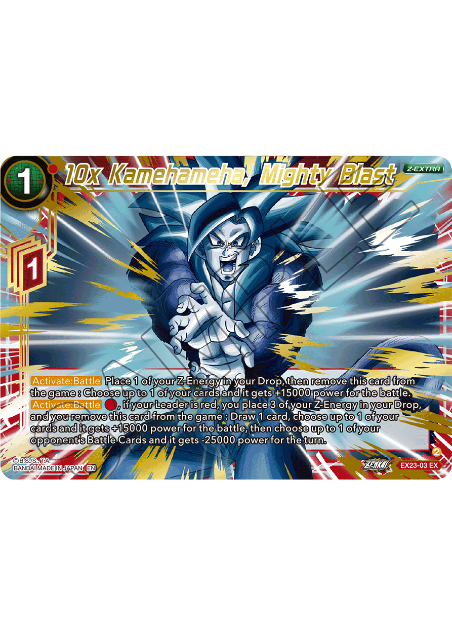 10x Kamehameha, Mighty Blast - Expansion Deck Box Set 23: Premium Anniversary Box 2023 - Expansion Rare - EX23-03