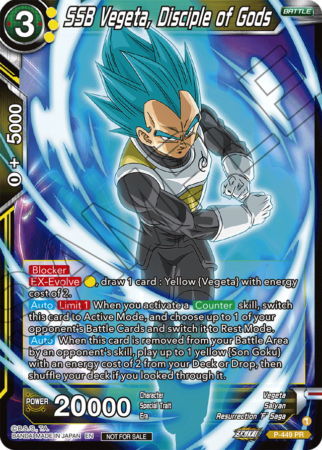 SSB Vegeta, Disciple of Gods (Zenkai Series Tournament Pack Vol.2) - Tournament Promotion Cards - Promo - P-449