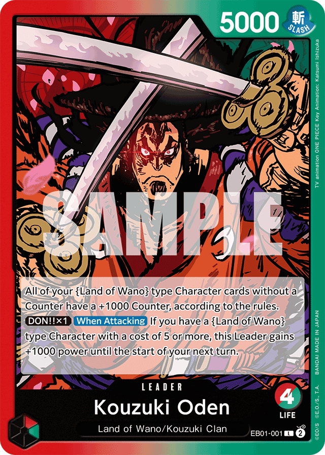 Kouzuki Oden - Extra Booster: Memorial Collection - L - EB01-001