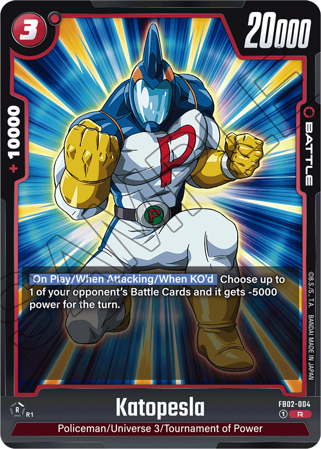 Katopesla - Blazing Aura - Rare - FB02-004