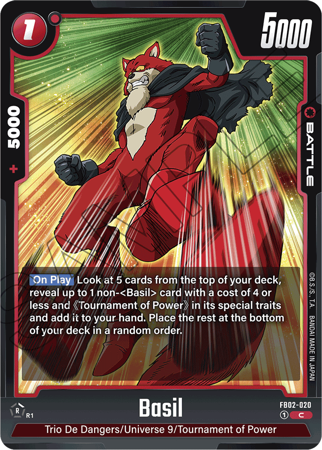 Basil - Blazing Aura - Common - FB02-020