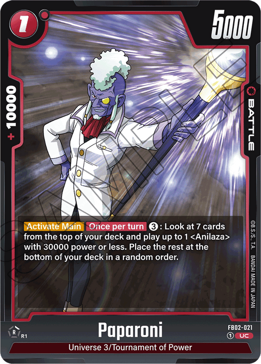 Paparoni - Blazing Aura - Uncommon - FB02-021
