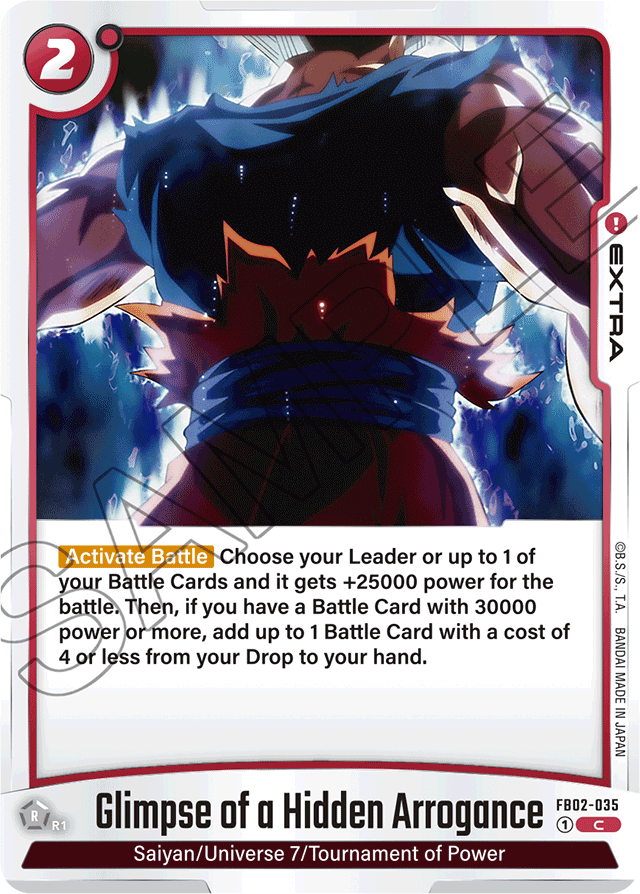 Glimpse of a Hidden Arrogance - Blazing Aura - Common - FB02-035