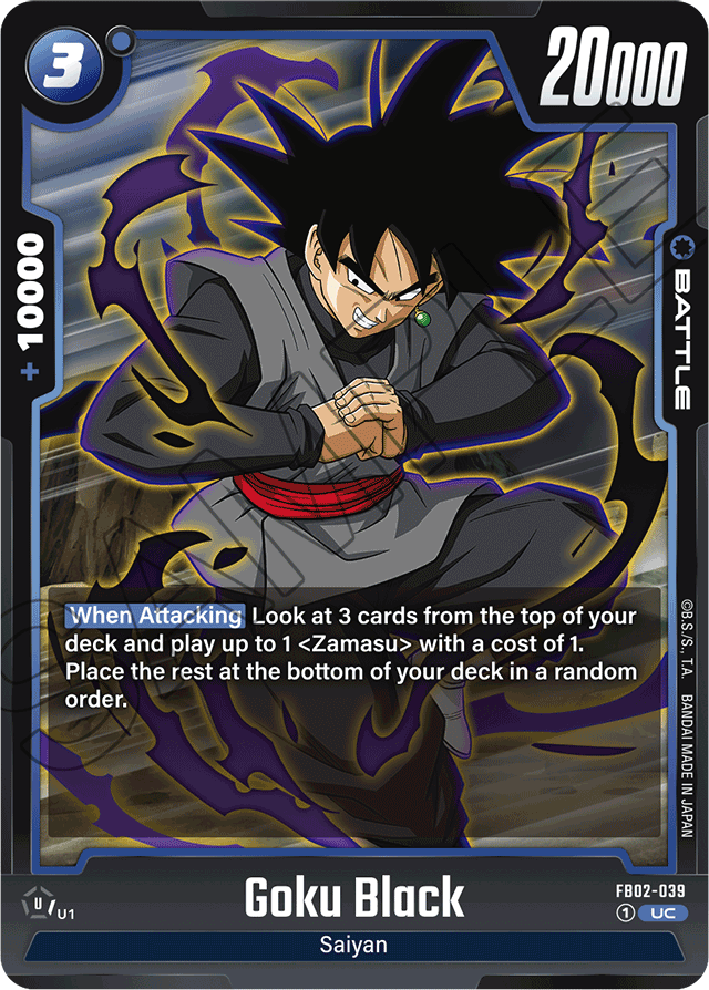 Goku Black - FB02-039 - Blazing Aura - Uncommon - FB02-039