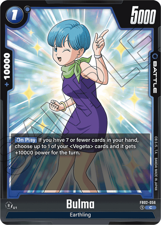 Bulma - FB02-056 - Blazing Aura - Common - FB02-056