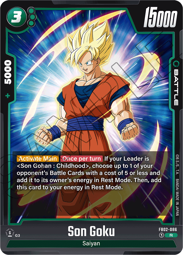 Son Goku - FB02-086 - Blazing Aura - Rare - FB02-086
