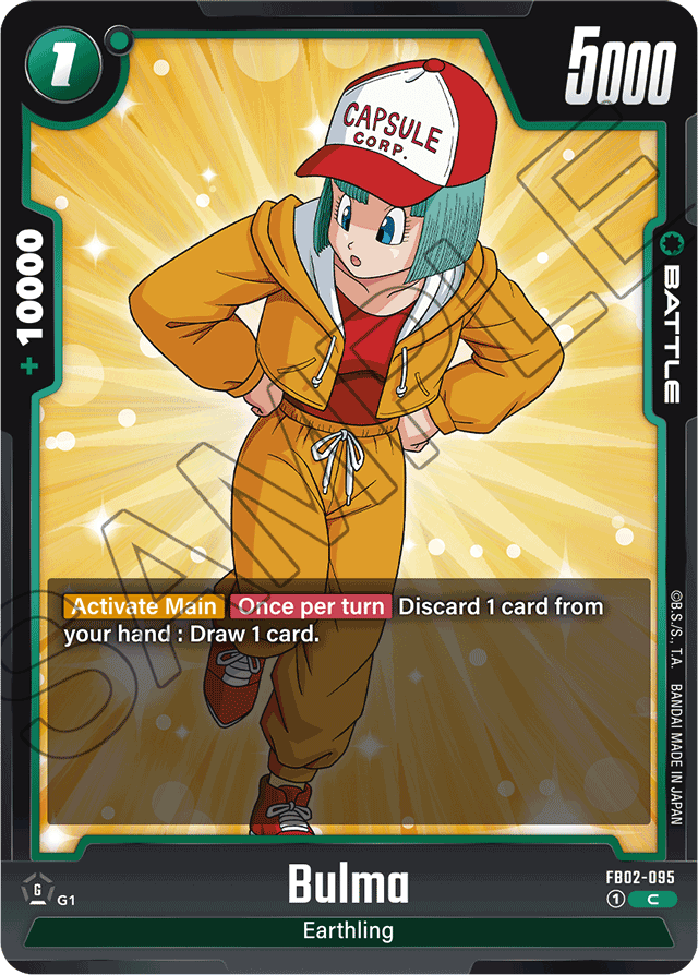 Bulma - FB02-095 - Blazing Aura - Common - FB02-095