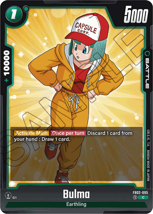 Bulma - FB02-095 - Blazing Aura - Common - FB02-095