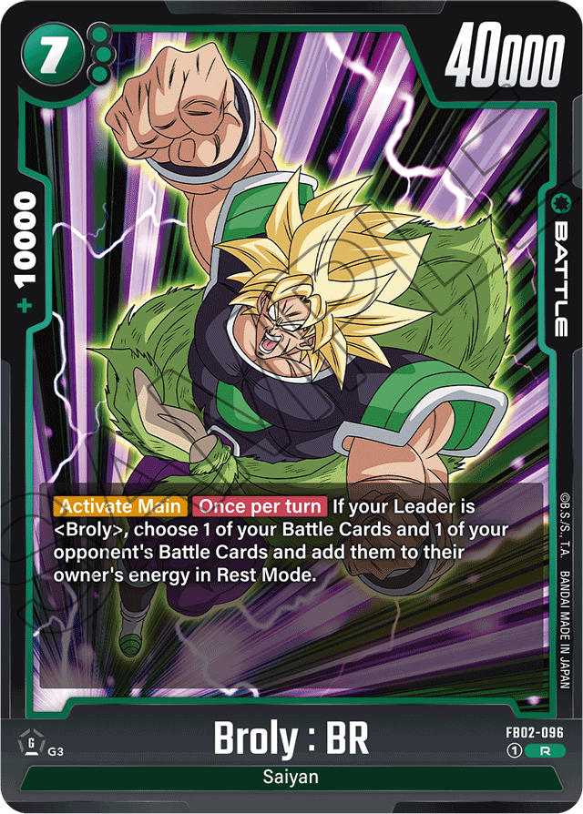 Broly : BR - Blazing Aura - Rare - FB02-096