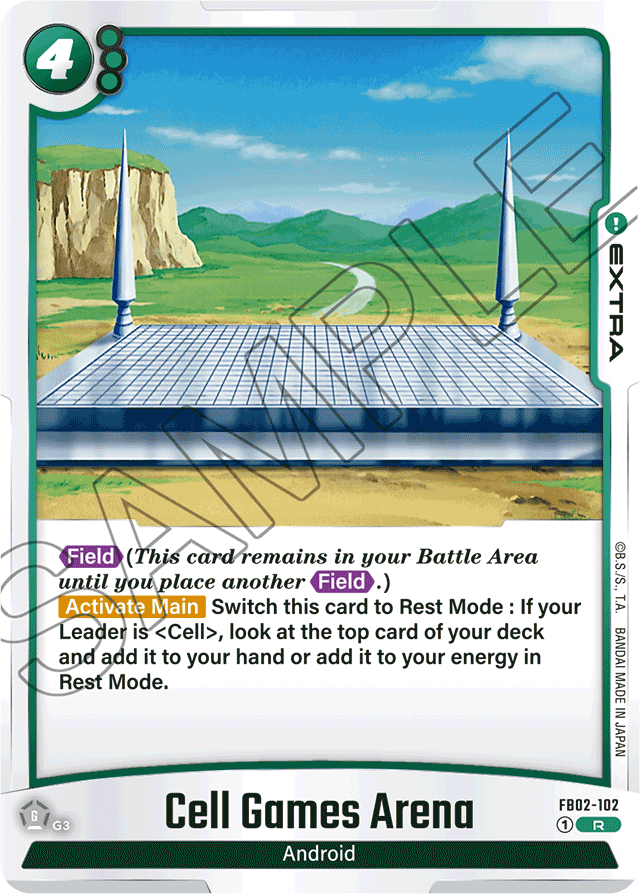 Cell Games Arena - Blazing Aura - Rare - FB02-102
