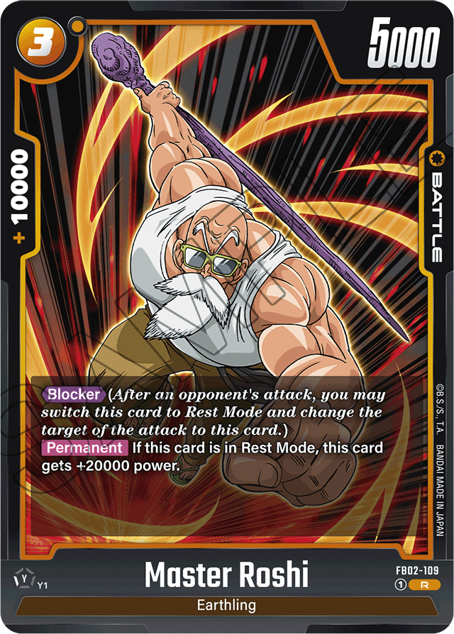 Master Roshi - FB02-109 - Blazing Aura - Rare - FB02-109