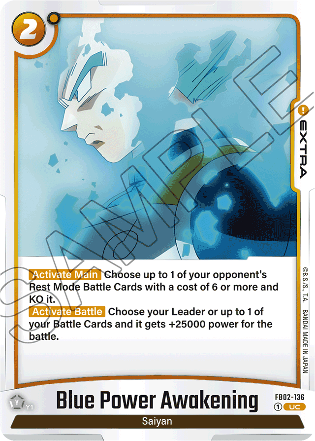 Blue Power Awakening - Blazing Aura - Uncommon - FB02-136