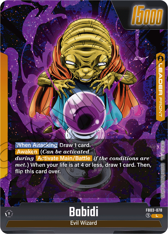 Babidi // Majin Buu - FB03-078 - Raging Roar - Leader - FB03-078