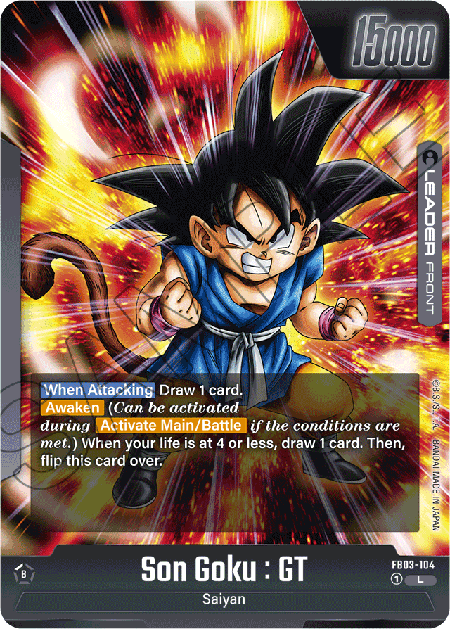 Son Goku : GT - FB03-104 - Raging Roar - Leader - FB03-104