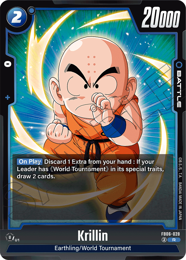 Krillin - FB06-028 - Rivals Clash - Rare - FB06-028