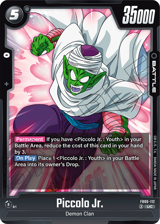 Piccolo Jr. - FB06-112 - Rivals Clash - Uncommon - FB06-112