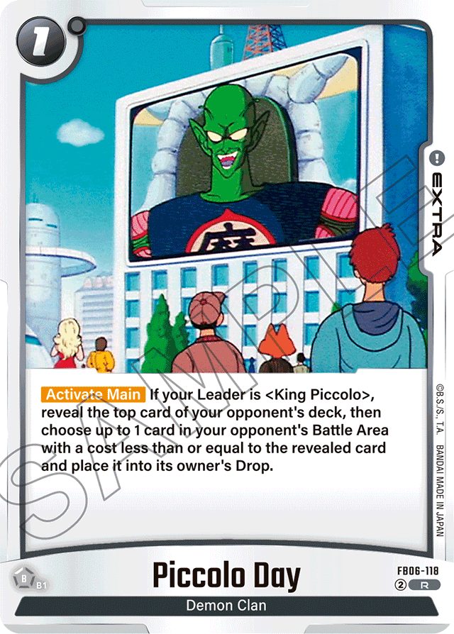 Piccolo Day - Rivals Clash - Rare - FB06-118