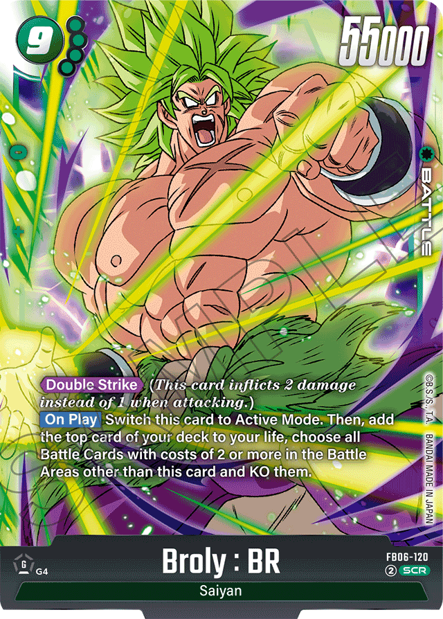 Broly : BR - FB06-120 - Rivals Clash - Secret Rare - FB06-120