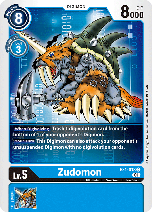 Zudomon - Classic Collection - Common - EX1-018 C