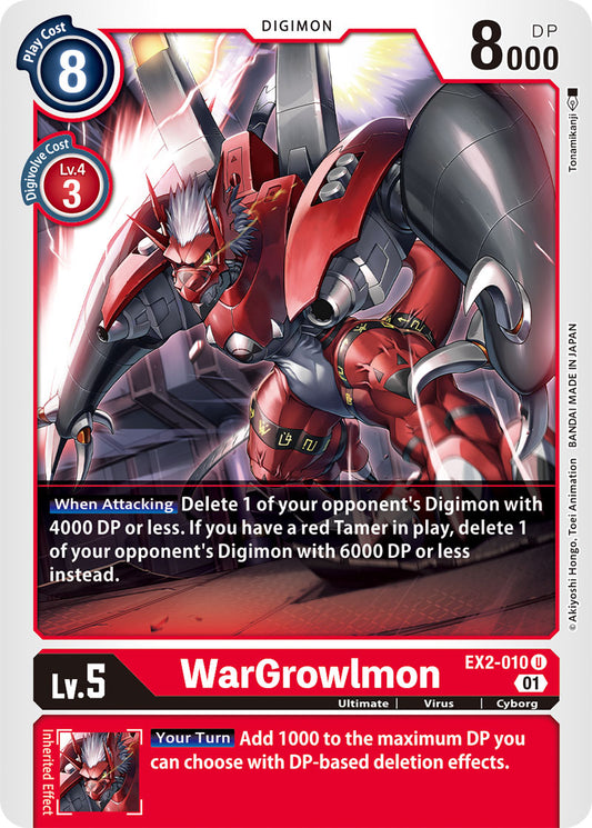 WarGrowlmon - Across Time - Rare - BT12-016 R