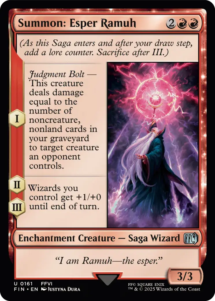 Summon: Esper Ramuh - FINAL FANTASY - U - 161