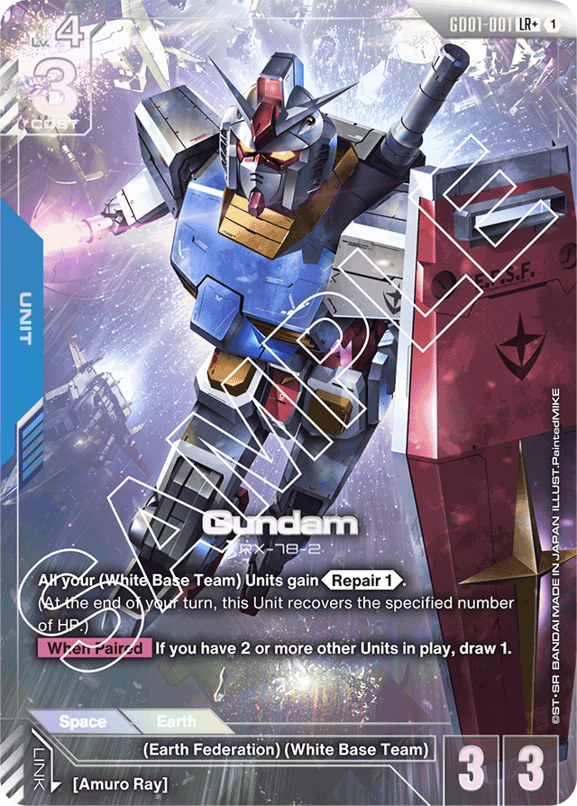 Gundam (GD01-001) (LR+) - Newtype Rising - LR+ - GD01-001