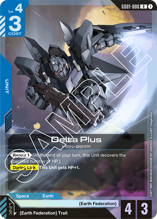 Delta Plus - Newtype Rising - Rare - GD01-006