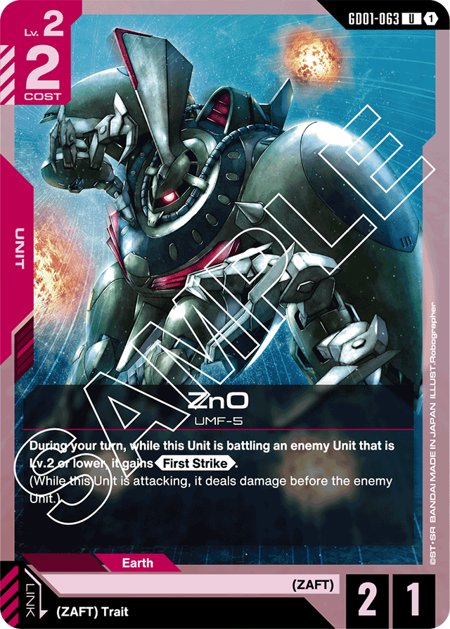 ZnO - Newtype Rising - Uncommon - GD01-063