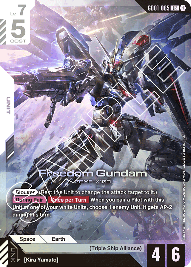 Freedom Gundam - Newtype Rising - Legend Rare - GD01-065