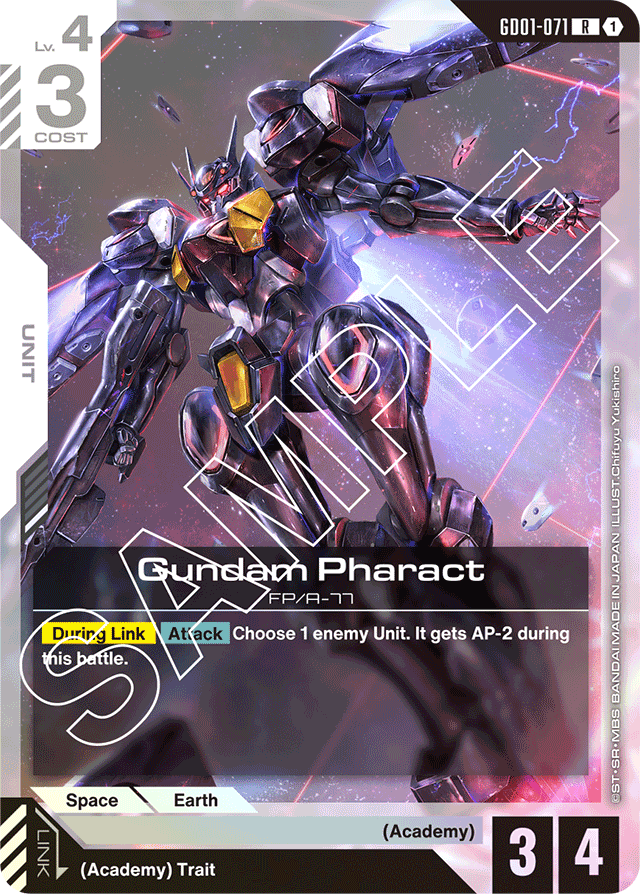 Gundam Pharact - Newtype Rising - Rare - GD01-071