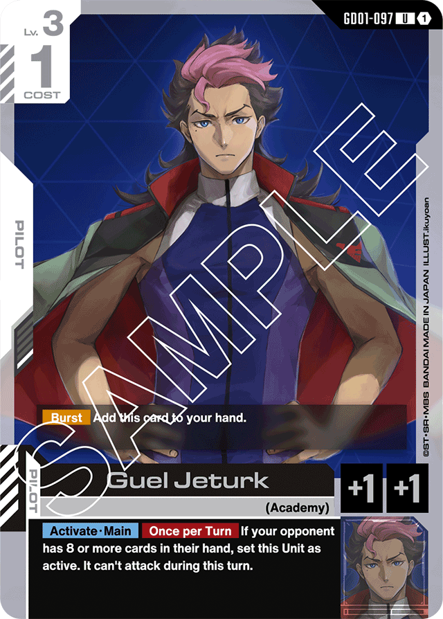 Guel Jeturk - Newtype Rising - Uncommon - GD01-097
