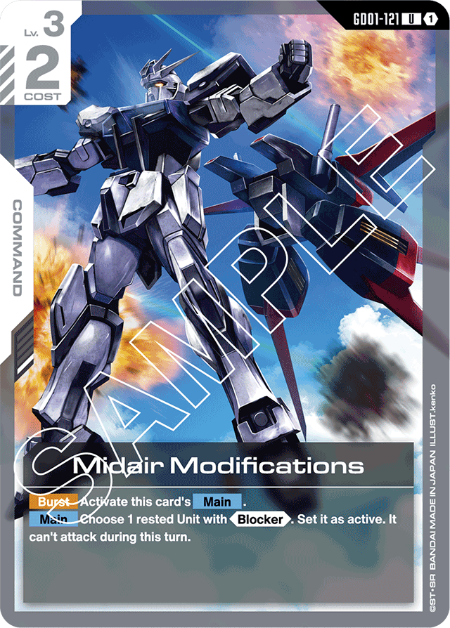 Midair Modifications - Newtype Rising - Uncommon - GD01-121