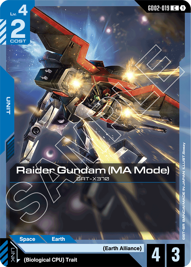 Raider Gundam (MA Mode) - Dual Impact - Common - GD02-019
