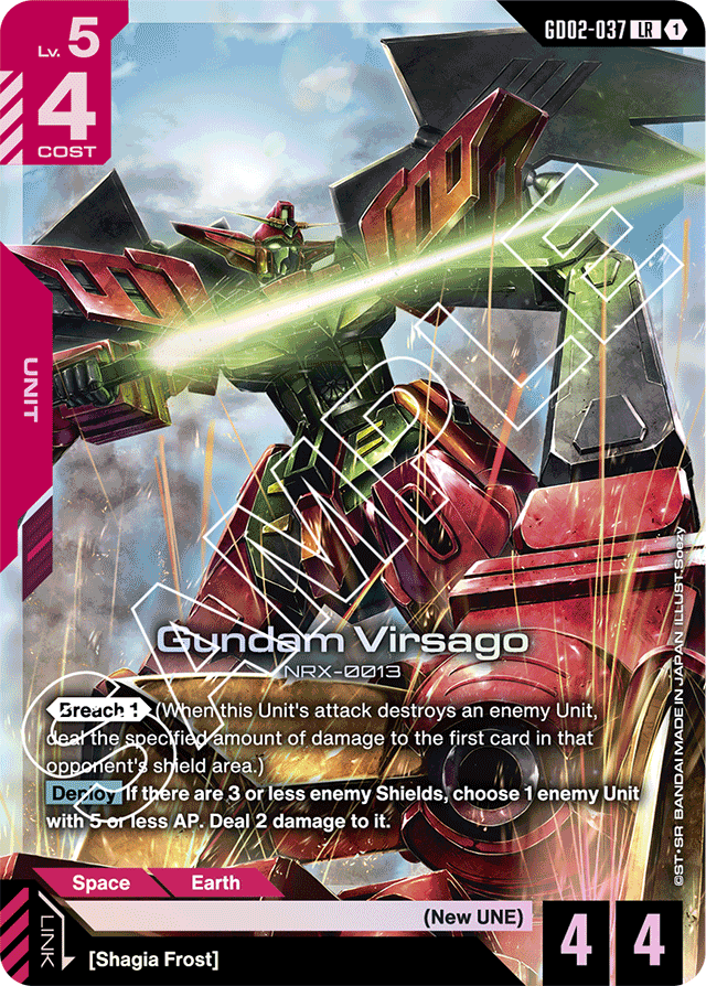 Gundam Virsago - Dual Impact - Legend Rare - GD02-037