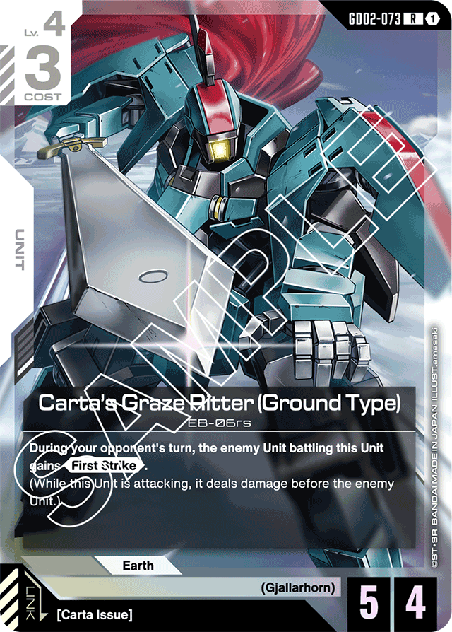 Carta's Graze Ritter (Ground Type) - Dual Impact - Rare - GD02-073