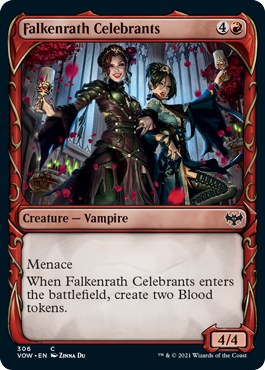 Falkenrath Celebrants (Showcase) - Innistrad: Crimson Vow - C - 306