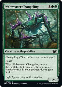 Webweaver Changeling - Double Masters 2022 - C - 164