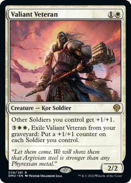 Valiant Veteran - Dominaria United - R - 38