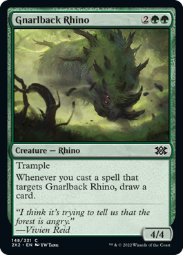 Gnarlback Rhino - Double Masters 2022 - C - 148