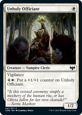 Unholy Officiant - Innistrad: Crimson Vow - C - 41