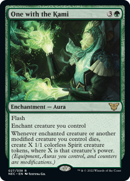One with the Kami - Commander: Kamigawa: Neon Dynasty - R - 27