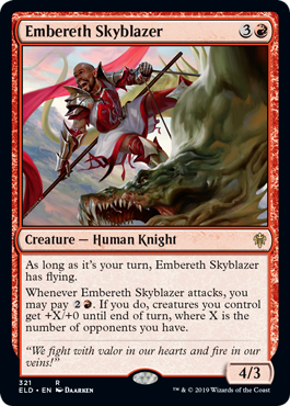 Embereth Skyblazer - Throne of Eldraine - R - 321