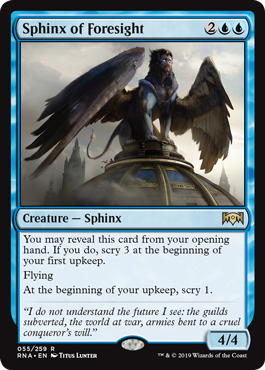 Sphinx of Foresight - Ravnica Allegiance - R - 55