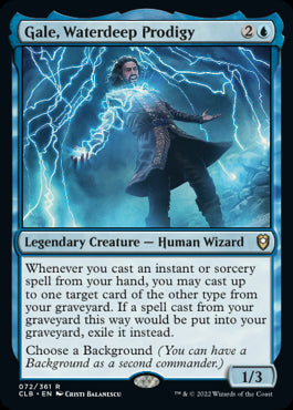 Gale, Waterdeep Prodigy - Commander Legends: Battle for Baldur's Gate - R - 72