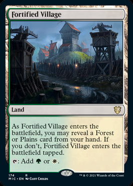 Fortified Village - Commander: Innistrad: Midnight Hunt - R - 174