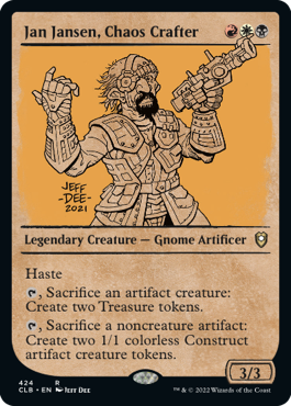 Jan Jansen, Chaos Crafter (Showcase) - Commander Legends: Battle for Baldur's Gate - R - 424