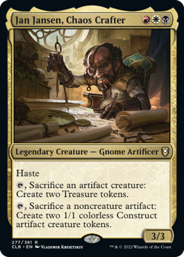 Jan Jansen, Chaos Crafter - Commander Legends: Battle for Baldur's Gate - R - 277