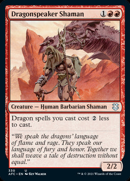 Dragonspeaker Shaman - Commander: Adventures in the Forgotten Realms - U - 330